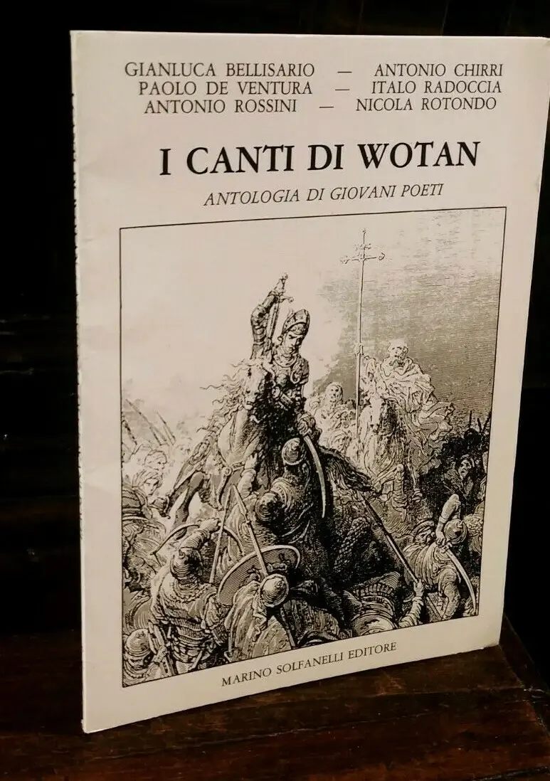 Copertina I Canti di Wotan. Antologia di giovani poeti, raccolta collettiva, Edizioni Solfanelli 1986