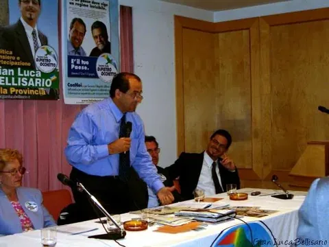 Gian Luca Bellisario con il magistrato e politico Antonio Di Pietro