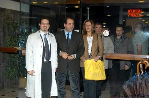 Gian Luca Bellisario con il magistrato e politico Antonio Di Pietro