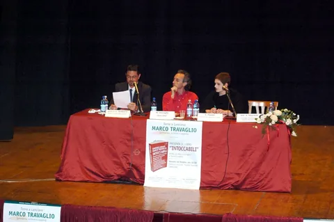Con il giornalista Marco Travaglio
